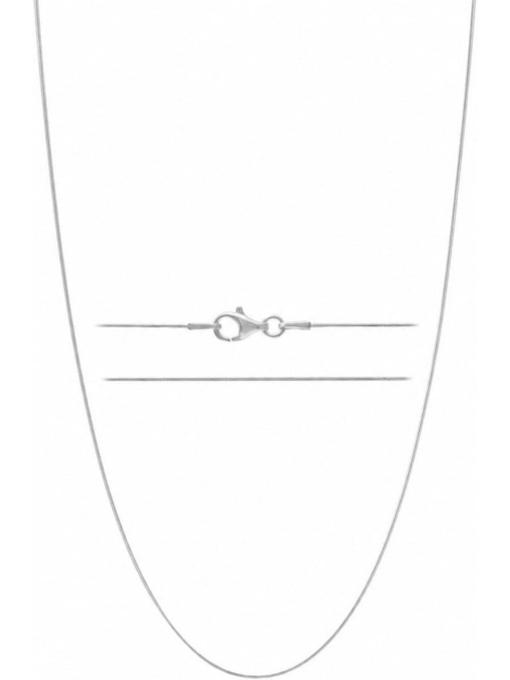 925 Sterling Silver Snake Chain Necklace for Men & Women - Thin, Elegant Design